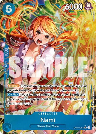 Nami (Alternate Art) #OP11-054 A Fist of Divine Speed