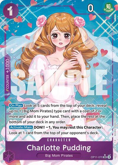 Charlotte Pudding (Alternate Art) #OP11-070 A Fist of Divine Speed