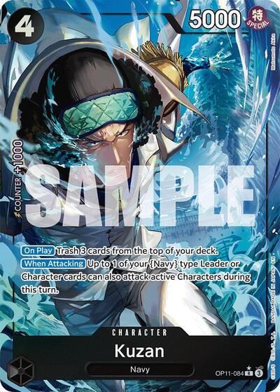 Kuzan (Alternate Art) #OP11-084 A Fist of Divine Speed