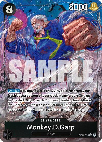 Monkey.D.Garp (Alternate Art) #OP11-095 A Fist of Divine Speed