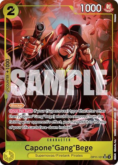 Capone"Gang"Bege (Alternate Art) #OP11-101 A Fist of Divine Speed