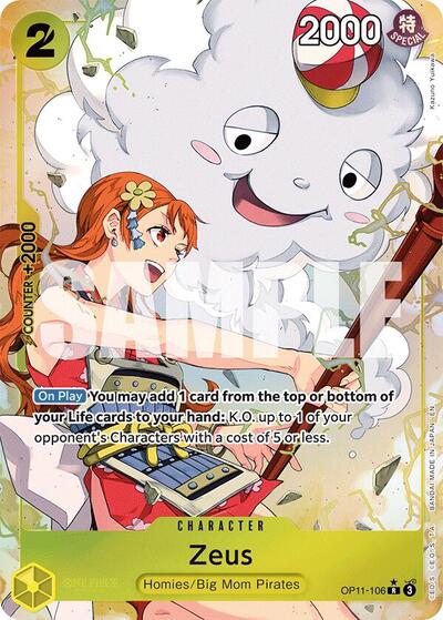 Zeus (Alternate Art) #OP11-106 A Fist of Divine Speed