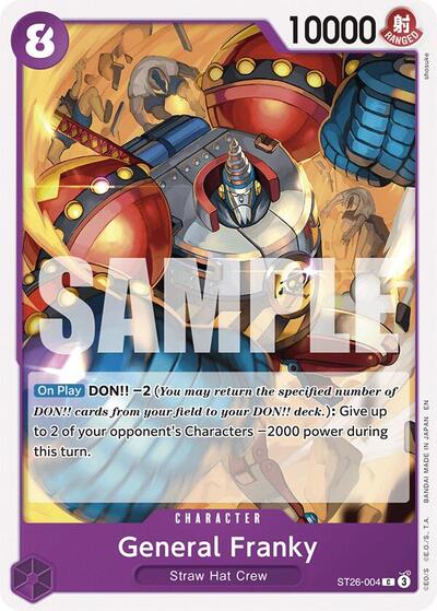 General Franky #ST26-004 Starter Deck 26: PURPLE/BLACK Monkey.D.Luffy