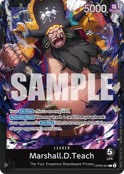 Marshall.D.Teach (OP09-081) #OP09-081 Starter Deck 27: BLACK Marshall.D.Teach