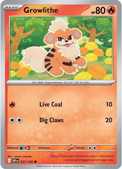 Growlithe #27 Destined Rivals