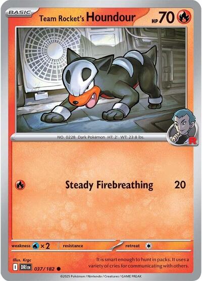 Team Rocket's Houndour #37 Destined Rivals