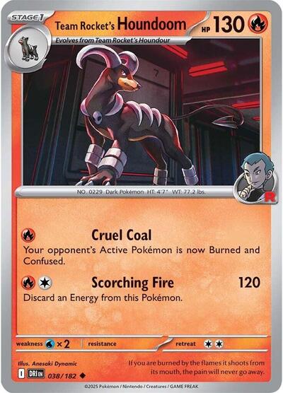 Team Rocket's Houndoom #38 Destined Rivals