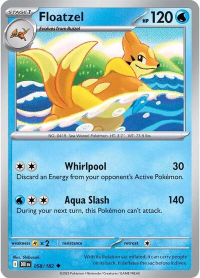 Floatzel #58 Destined Rivals