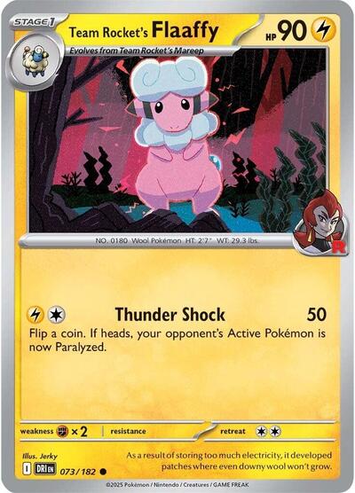 Team Rocket's Flaaffy #73 Destined Rivals