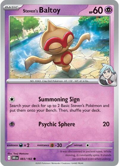 Steven's Baltoy #83 Destined Rivals