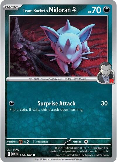 Team Rocket's Nidoran F #114 Destined Rivals