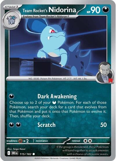 Team Rocket's Nidorina #115 Destined Rivals