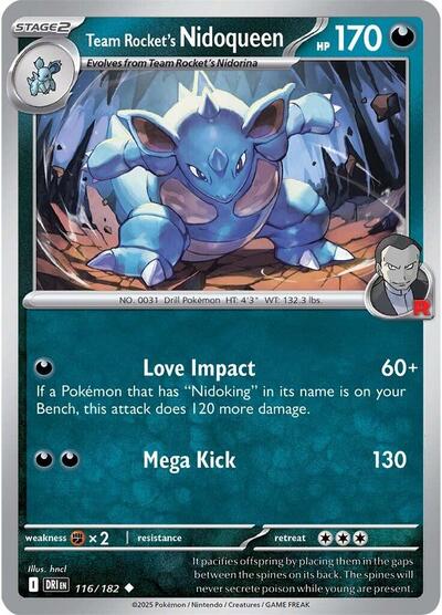 Team Rocket's Nidoqueen #116 Destined Rivals