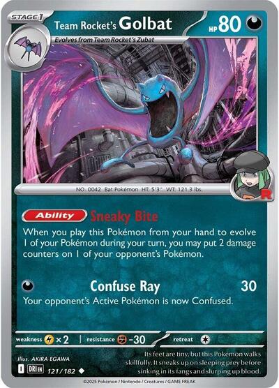 Team Rocket's Golbat #121 Destined Rivals