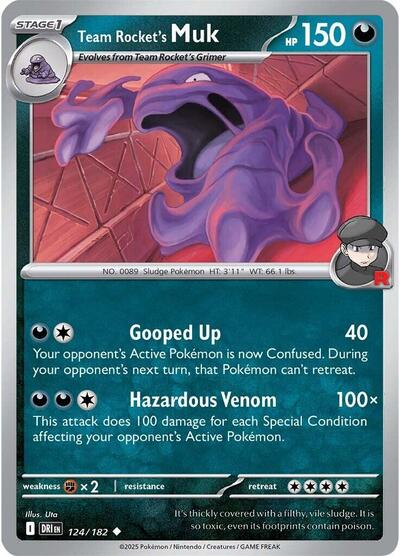 Team Rocket's Muk #124 Destined Rivals