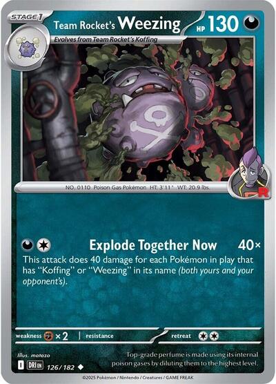 Team Rocket's Weezing #126 Destined Rivals