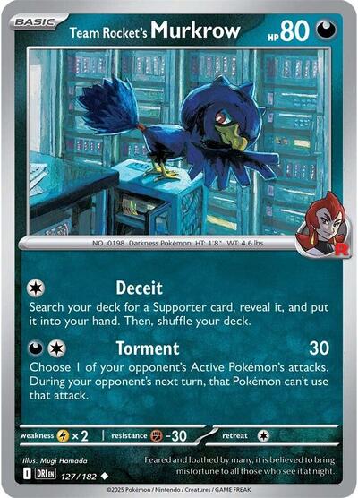 Team Rocket's Murkrow #127 Destined Rivals