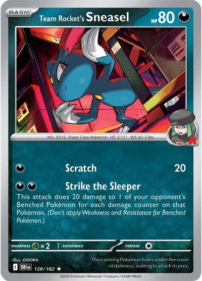 Team Rocket's Sneasel #128 Destined Rivals