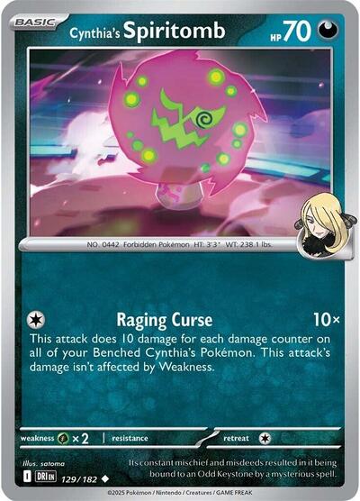 Cynthia's Spiritomb #129 Destined Rivals
