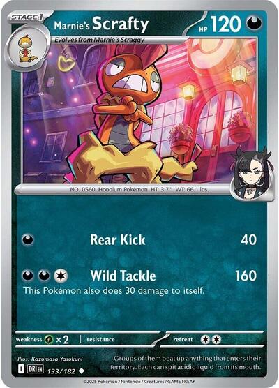 Marnie's Scrafty #133 Destined Rivals