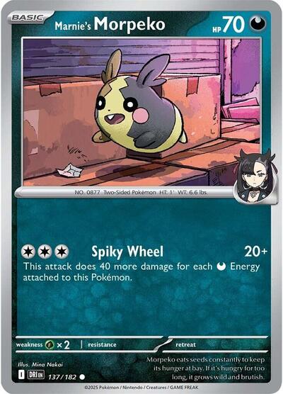 Marnie's Morpeko #137 Destined Rivals