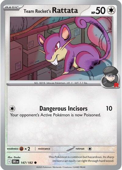 Team Rocket's Rattata #147 Destined Rivals