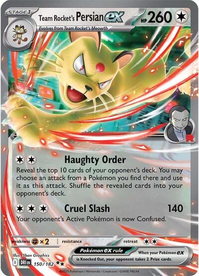 Team Rocket's Persian ex #150 Destined Rivals