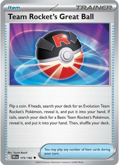 Team Rocket's Great Ball #175 Destined Rivals