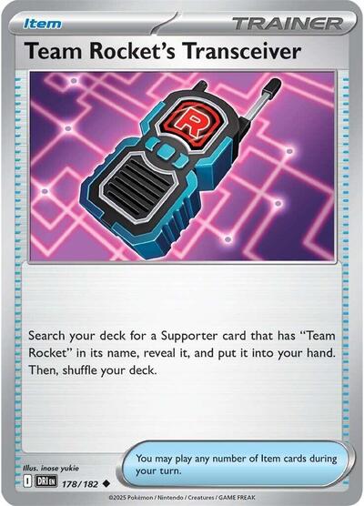 Team Rocket's Transceiver #178 Destined Rivals