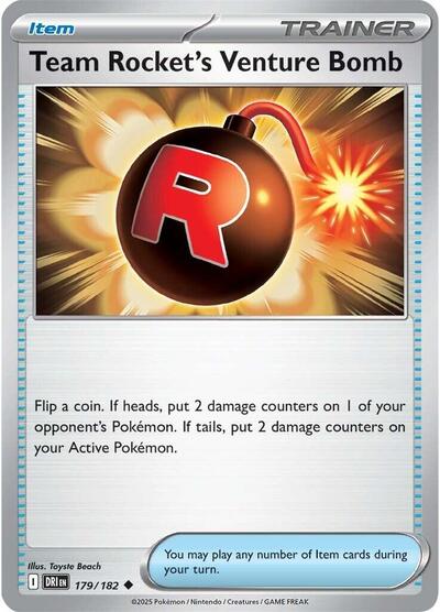 Team Rocket's Venture Bomb #179 Destined Rivals