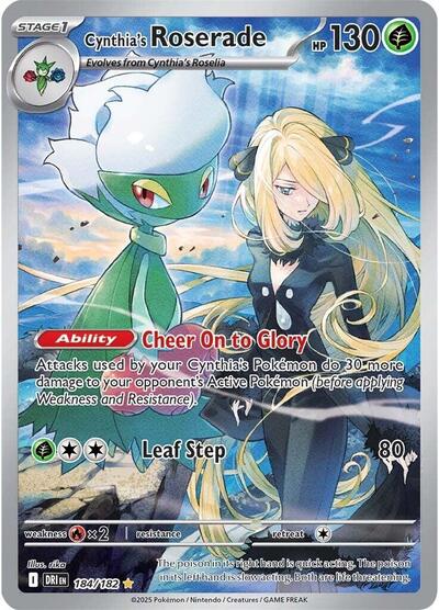 Cynthia's Roserade #184 Destined Rivals