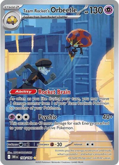 Team Rocket's Orbeetle #198 Destined Rivals