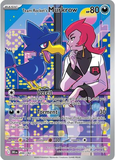 Team Rocket's Murkrow #200 Destined Rivals