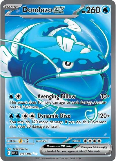 Dondozo ex #211 Destined Rivals