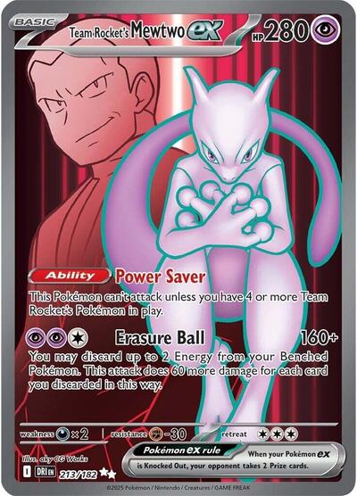 Team Rocket's Mewtwo ex #213 Destined Rivals