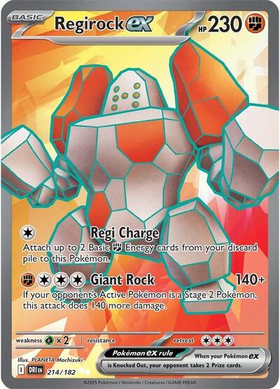 Regirock ex #214 Destined Rivals