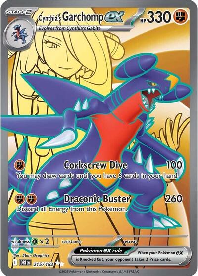 Cynthia's Garchomp ex #215 Destined Rivals