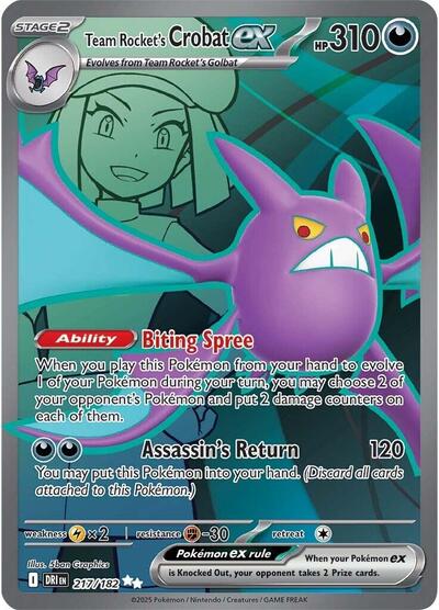 Team Rocket's Crobat ex #217 Destined Rivals