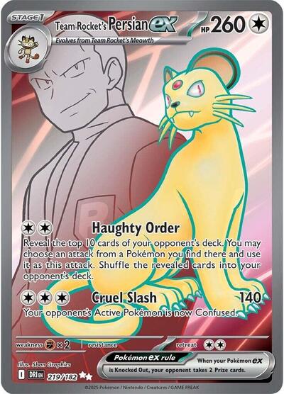 Team Rocket's Persian ex #219 Destined Rivals