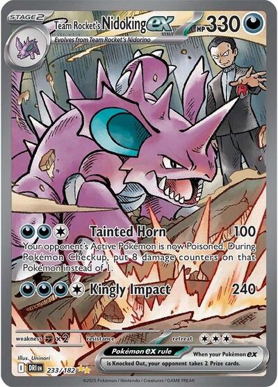 Team Rocket's Nidoking ex #233 Destined Rivals
