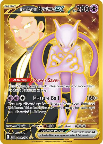 Team Rocket's Mewtwo ex #240 Destined Rivals
