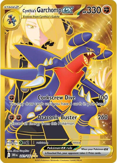 Cynthia's Garchomp ex #241 Destined Rivals