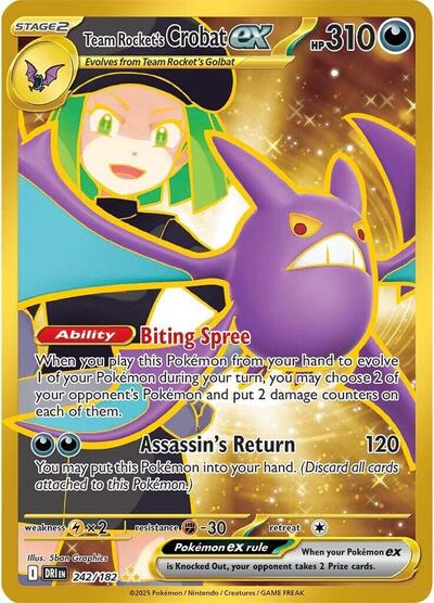Team Rocket's Crobat ex #242 Destined Rivals
