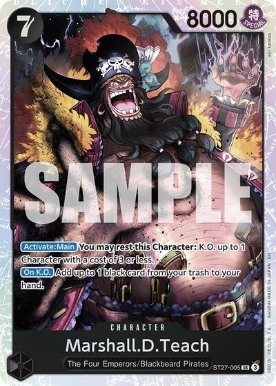 Marshall.D.Teach (ST27-005) #ST27-005 Starter Deck 27: BLACK Marshall.D.Teach