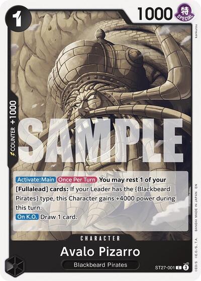 Avalo Pizarro #ST27-001 Starter Deck 27: BLACK Marshall.D.Teach