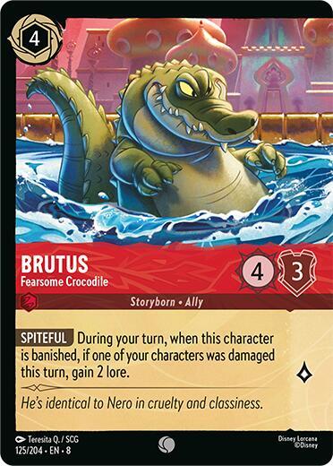 Brutus - Fearsome Crocodile (Foil) #125 Reign of Jafar