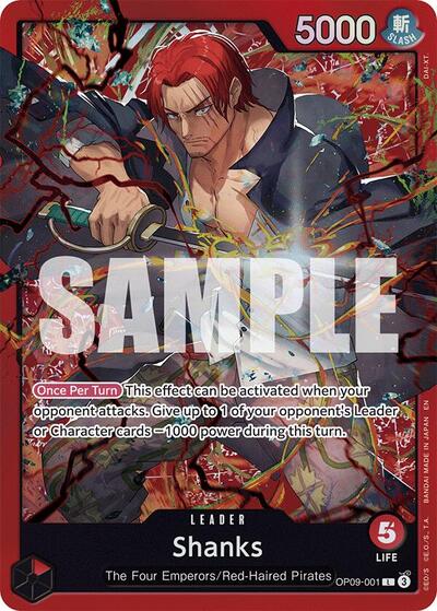 Shanks (Reprint) #OP09-001 Starter Deck 23: RED Shanks