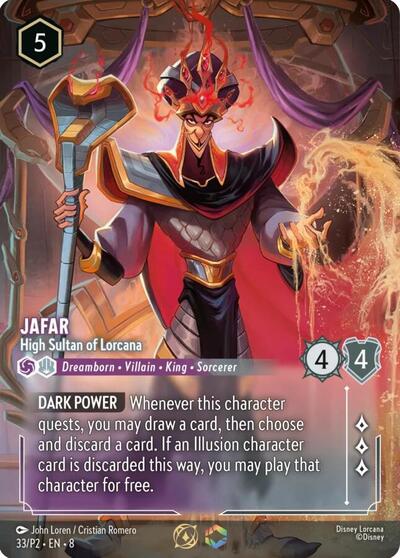 Jafar - High Sultan of Lorcana (Store Championship) #33 Disney Lorcana Promo Cards