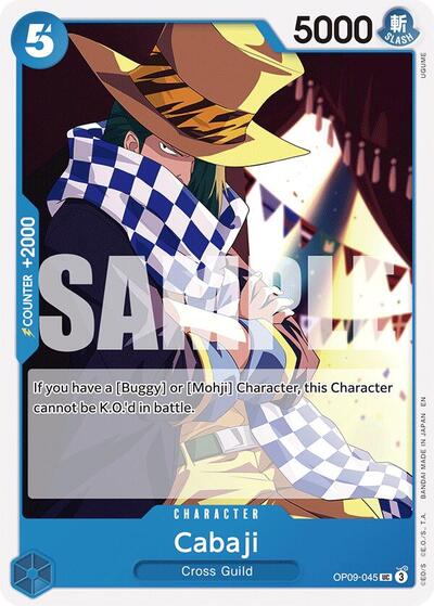 Cabaji (Reprint) #OP09-045 Starter Deck 25: BLUE Buggy