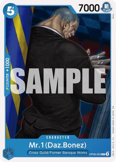 Mr.1(Daz.Bonez) (Reprint) #OP09-055 Starter Deck 25: BLUE Buggy
